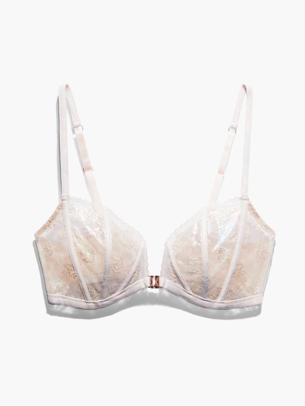 CAGED LACE FRONT-CLOSURE BRALETTE SAVAGE FENTY